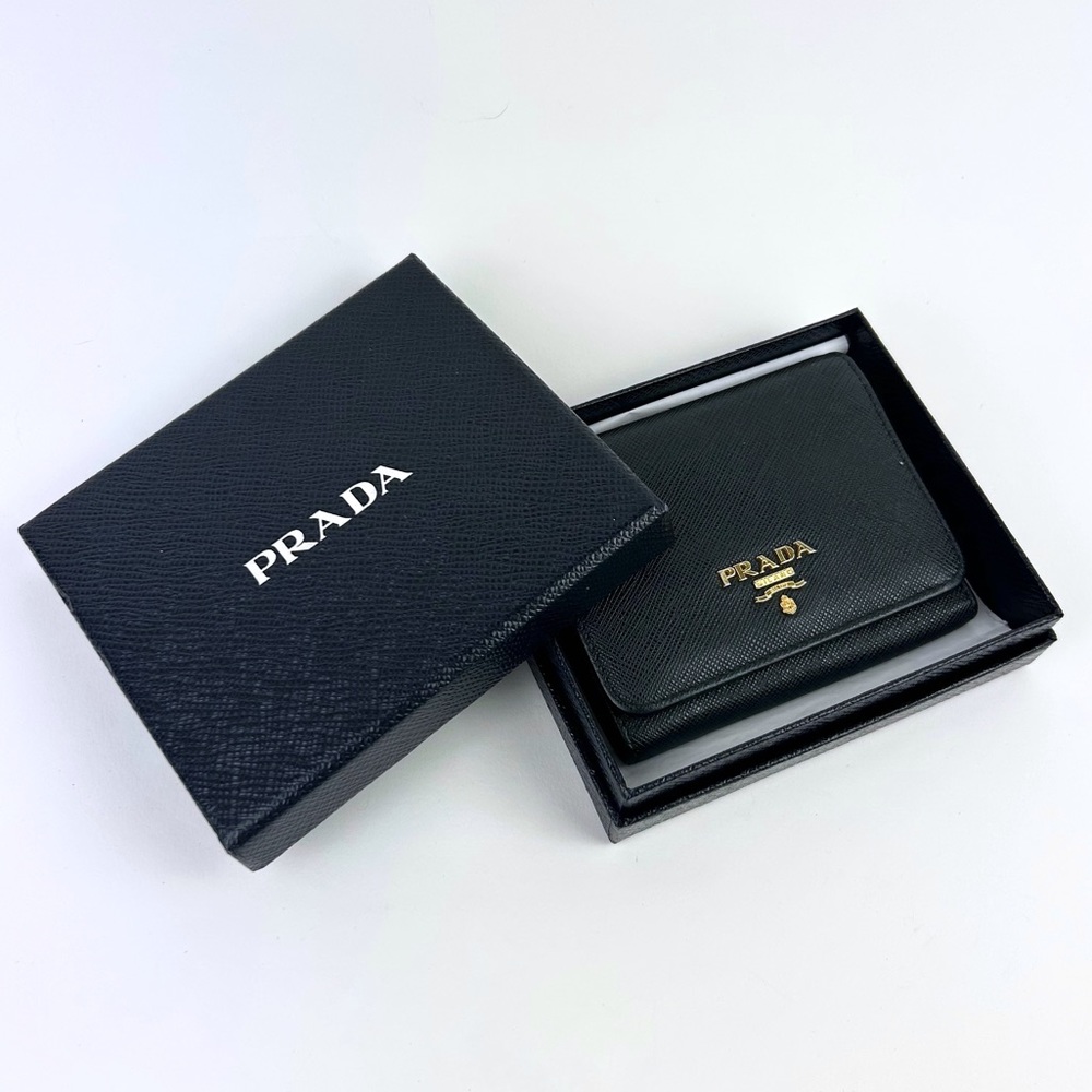 Prada Saffiano Trifold Wallet